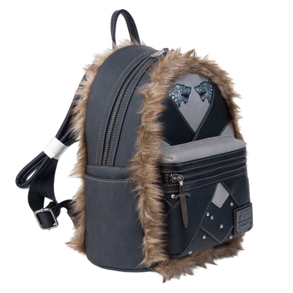 Loungefly Unisex × Game of Thrones Jon Snow Cosplay Mini Backpack NWT. - Picture 2 of 14